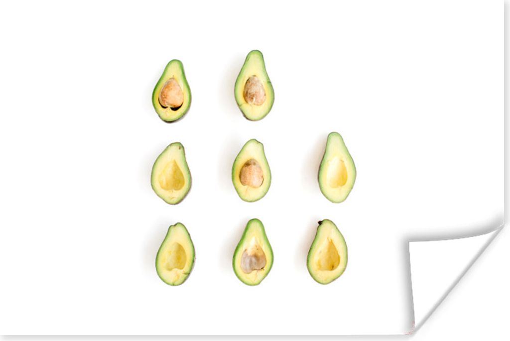 MuchoWow Poster Avocado - Grün - Tropisch 30x20 cm - Plakate - Print