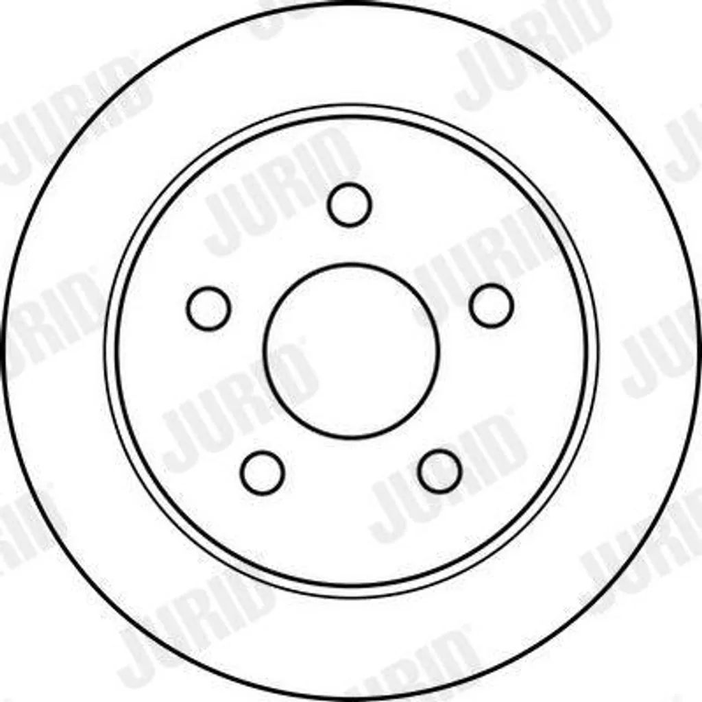 Disque de frein ventilé JURID 562161J ultra résistant pour Opel Sintra