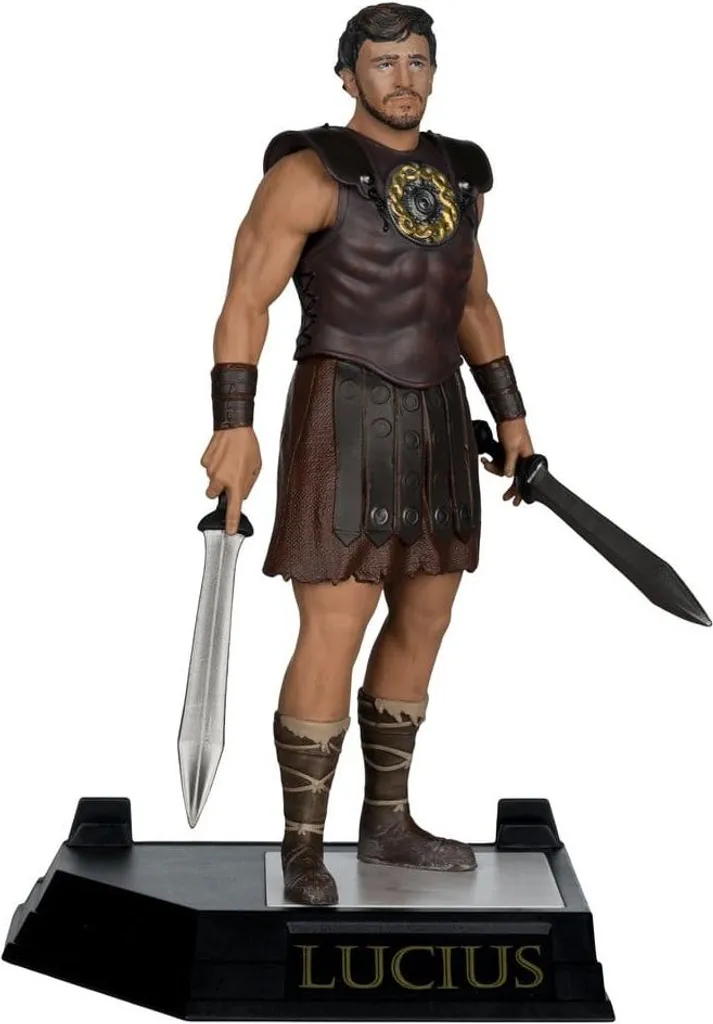 Figurine Lucius Gladiator II Movie Maniacs 16 cm Détails Premium
