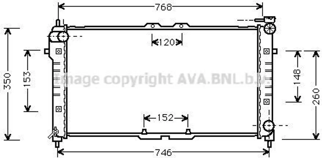Radiateur de remplacement PRASCO MZ2027 pour MX-6 (GD-GE) FP5915200
