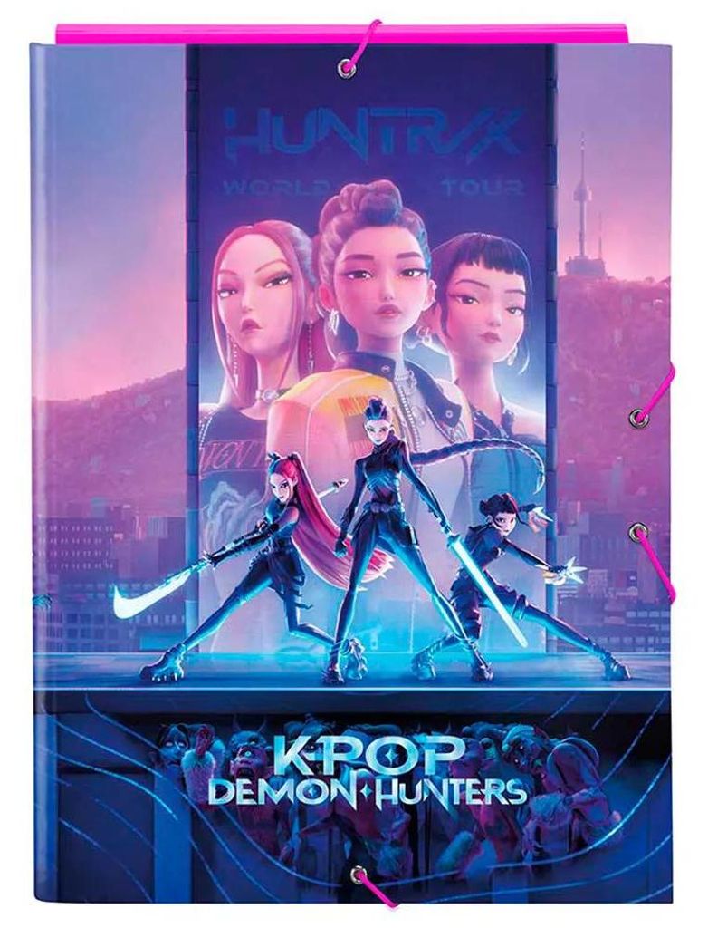 Safta K-pop Demon Hunters A4 Ordner Durchsichtig  Kinder Produktbild 
