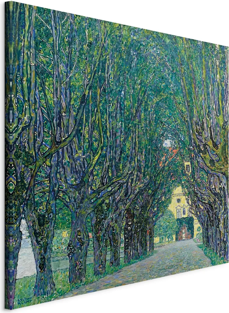 Vicolo di Alberi Klimt Quadro 70x70 TNT | Emozioni d'Arte per Casa