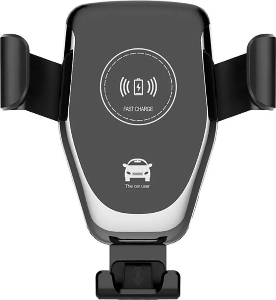 Avizar, supporto per cellulare da auto ruotabile a 360° con ricarica wireless da 10W, nero
