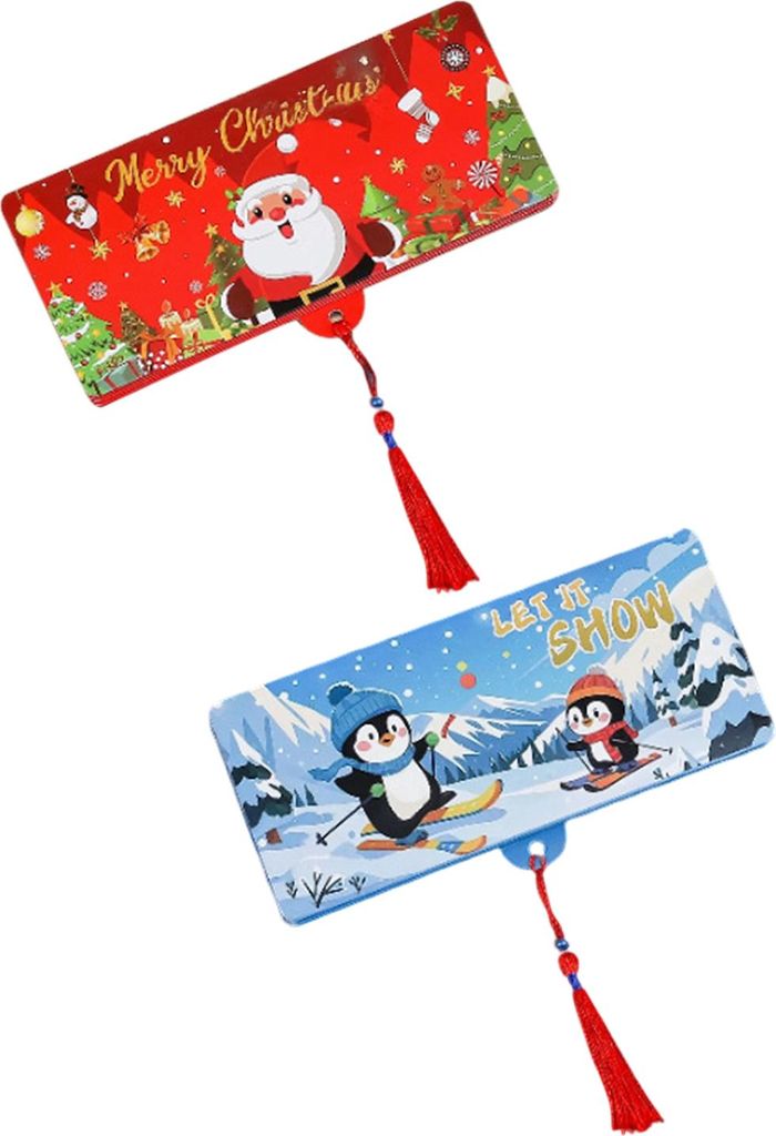 Weihnachtsgeschenkkörbe mit Überraschungsmotiven: Geschenkkartenhalter mit 6 Fächern zum Selberbasteln – ideal für Kinder, Frauen und Männer