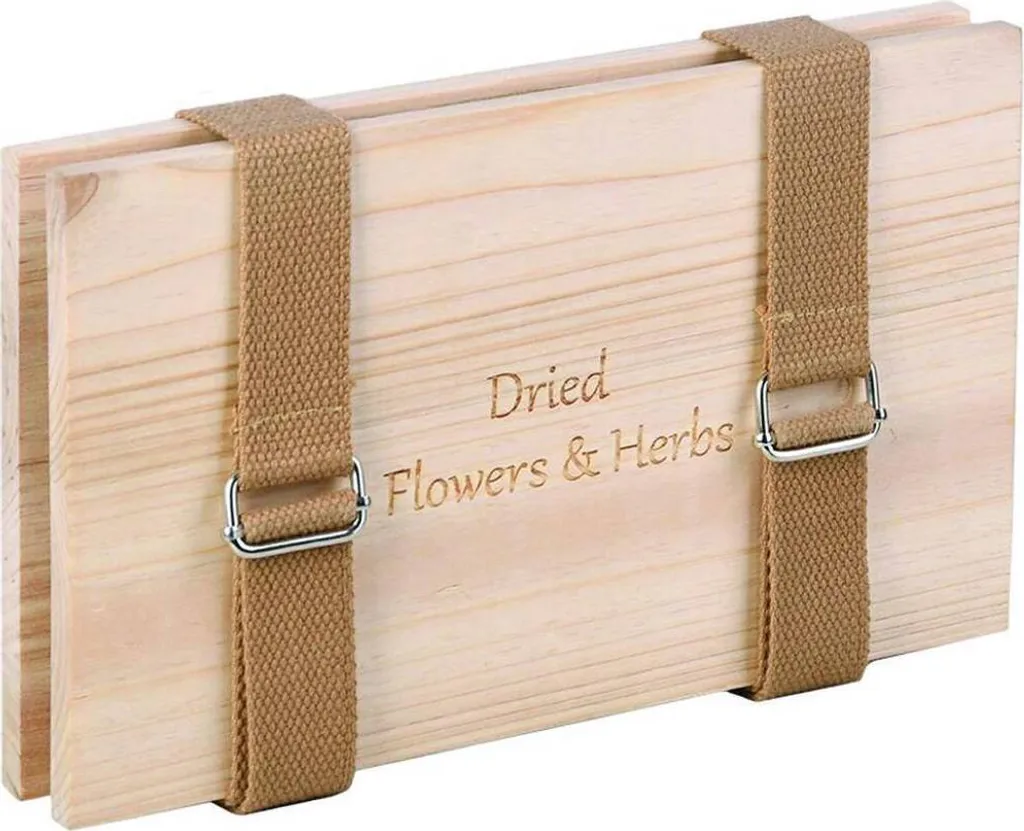 Esschert Design Pressa Fiori in Legno Marrone - Idea Regalo Elegante
