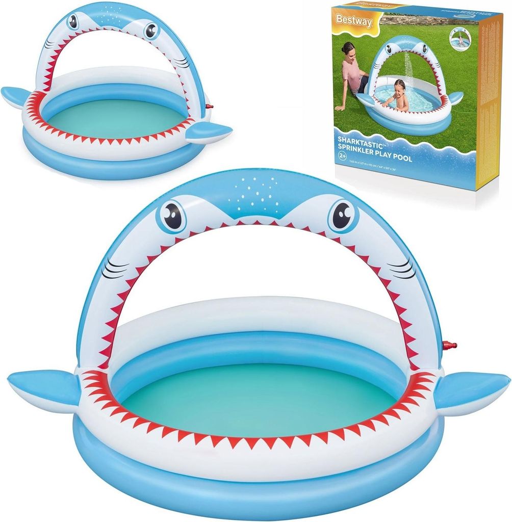 Aufblasbarer Pool mit Sprinkler 163 x 127 x 92 cm Bestway 53157