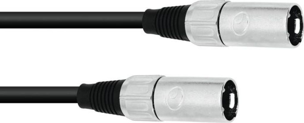 OMNITRONIC Adapterkabel XLR(M)/XLR(M) 0,2m sw