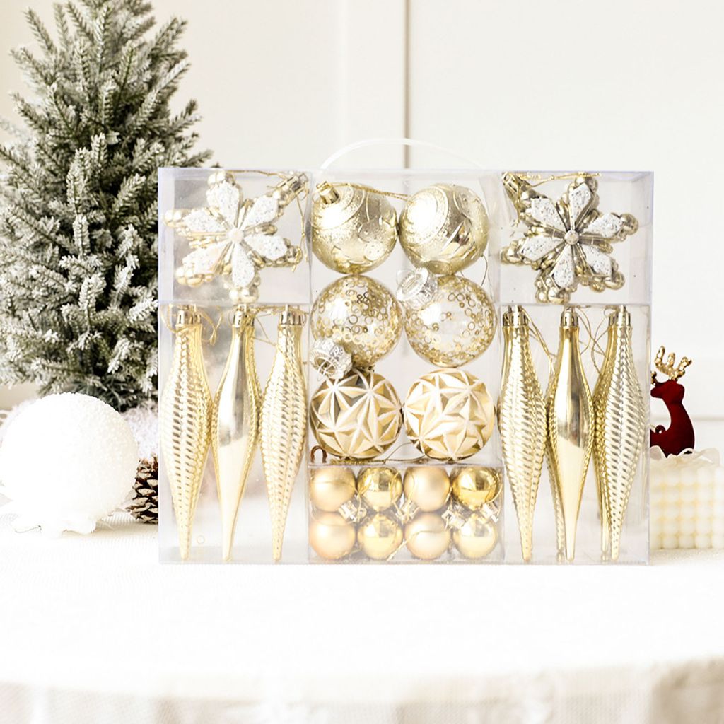 Lemonfilter 200 Weihnachtsschmuck-Aufhänger – Gold & Silber, 20 Cm, Mit Druckknopfverschluss