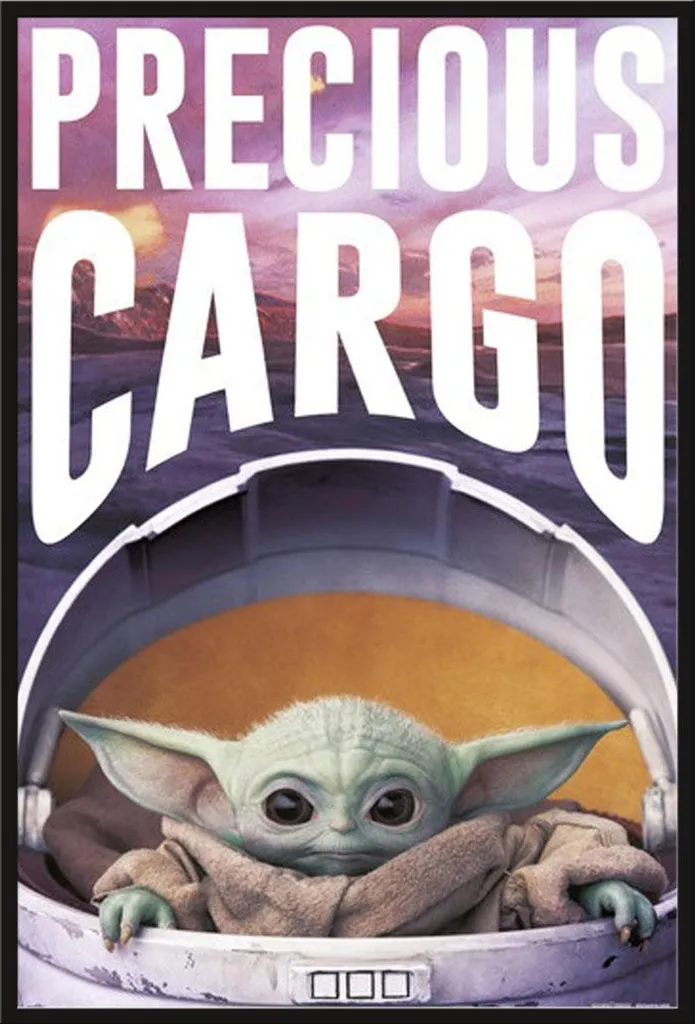 Affiche Encadrée The Mandalorian Precious Cargo sous Licence Star Wars