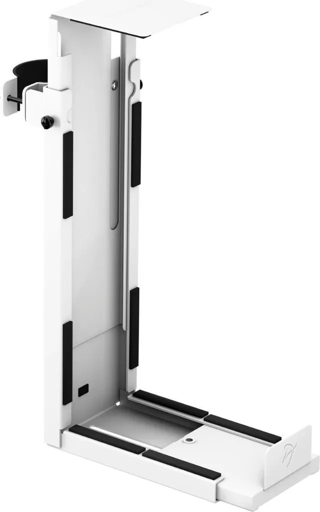 Support PC Sous Bureau Réglable Arozzi Fixation Suspendue Blanche