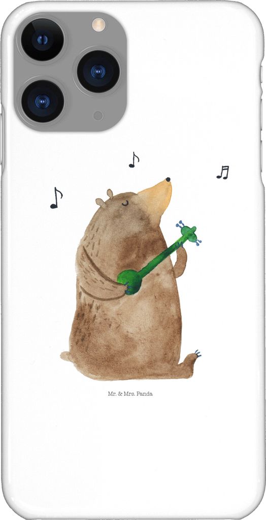 Mr. & Mrs. Panda Iphone 11 Pro Handyhülle Bär Lied - Weiß - Geschenk, Valentinstag, Premium Kunststoff, Herz, Frau, Liebe, Teddy, Freundin, Hand...