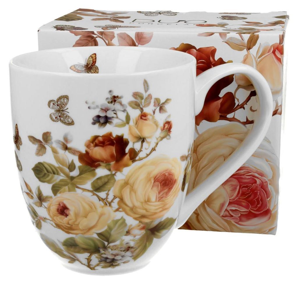 DUO Flowers Classic XXL Becher 1000 ml ZAHRA New Bone China Immagine del prodotto 