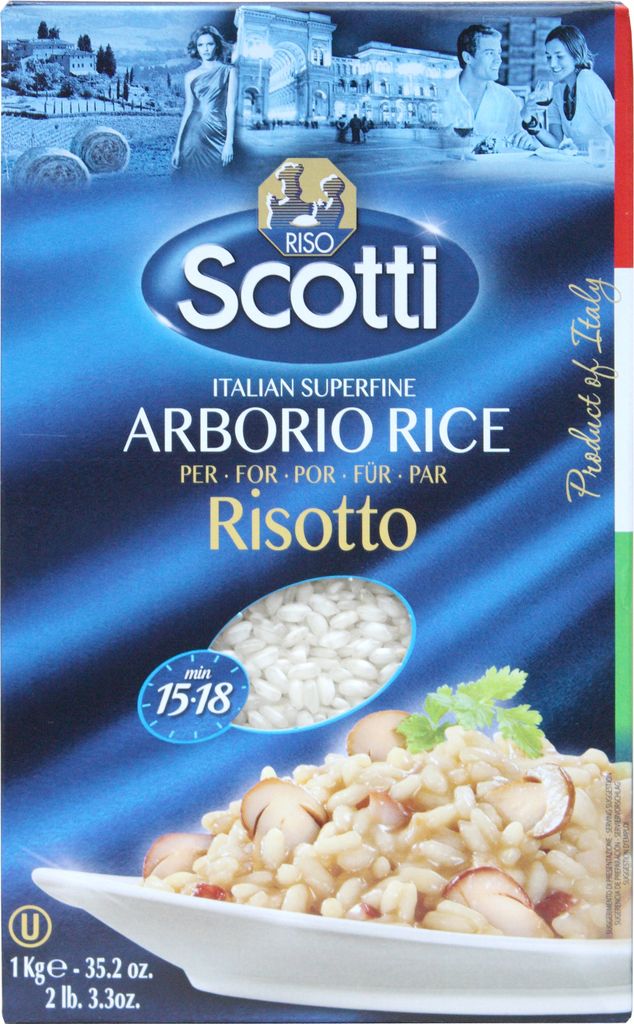 Scotti Riso Arborio Risotto-Reis 1 kg. Produktbild