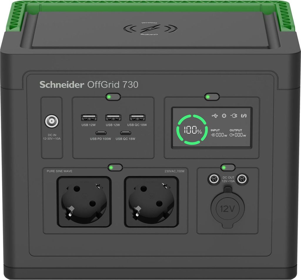 APC Schneider OffGrid 730 738Wh Grau Tragbare Stromstation