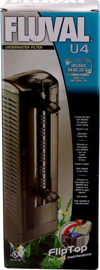 Fluval U4, 130 l, 240 l, Süßwasser, Meerwasser, Italien, 100 mm, 330 mm