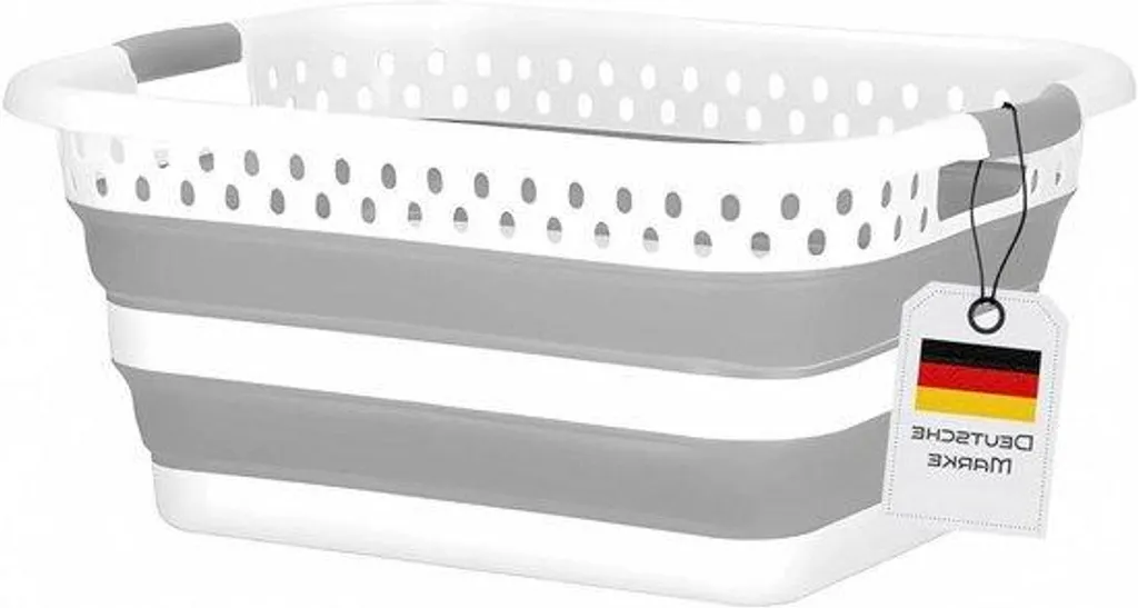 Panier de rangement pliable 24 litres en plastique pour toute la maison