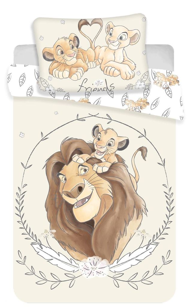 Disney Lion King Baby Bettwäsche - 40x60 100x135 cm - König Produktbild 