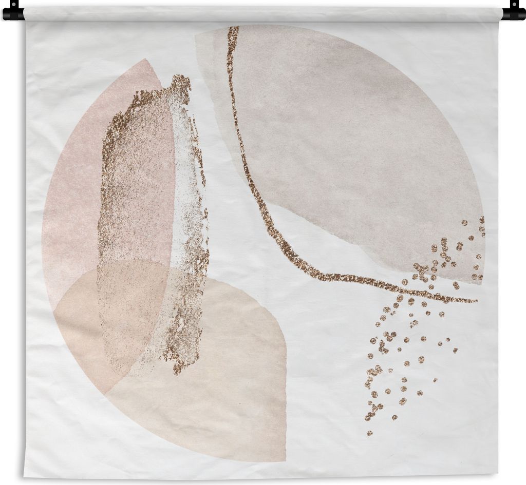 MuchoWow Wandteppich Wandbehang Aquarell - Kreis - Abstrakt 150x150 cm Tapisserie Dekoration Wandtuch - Wohnaccessoires - Modernes