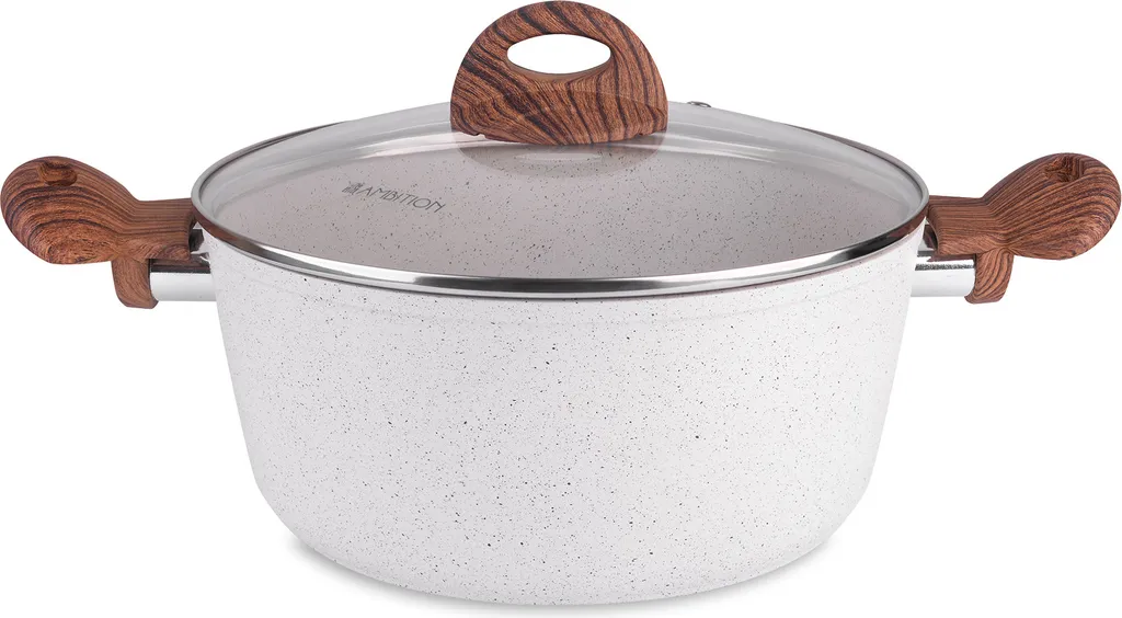 Casseruola 24 cm con 2 Manici in Alluminio Forgiato - Rivestimento