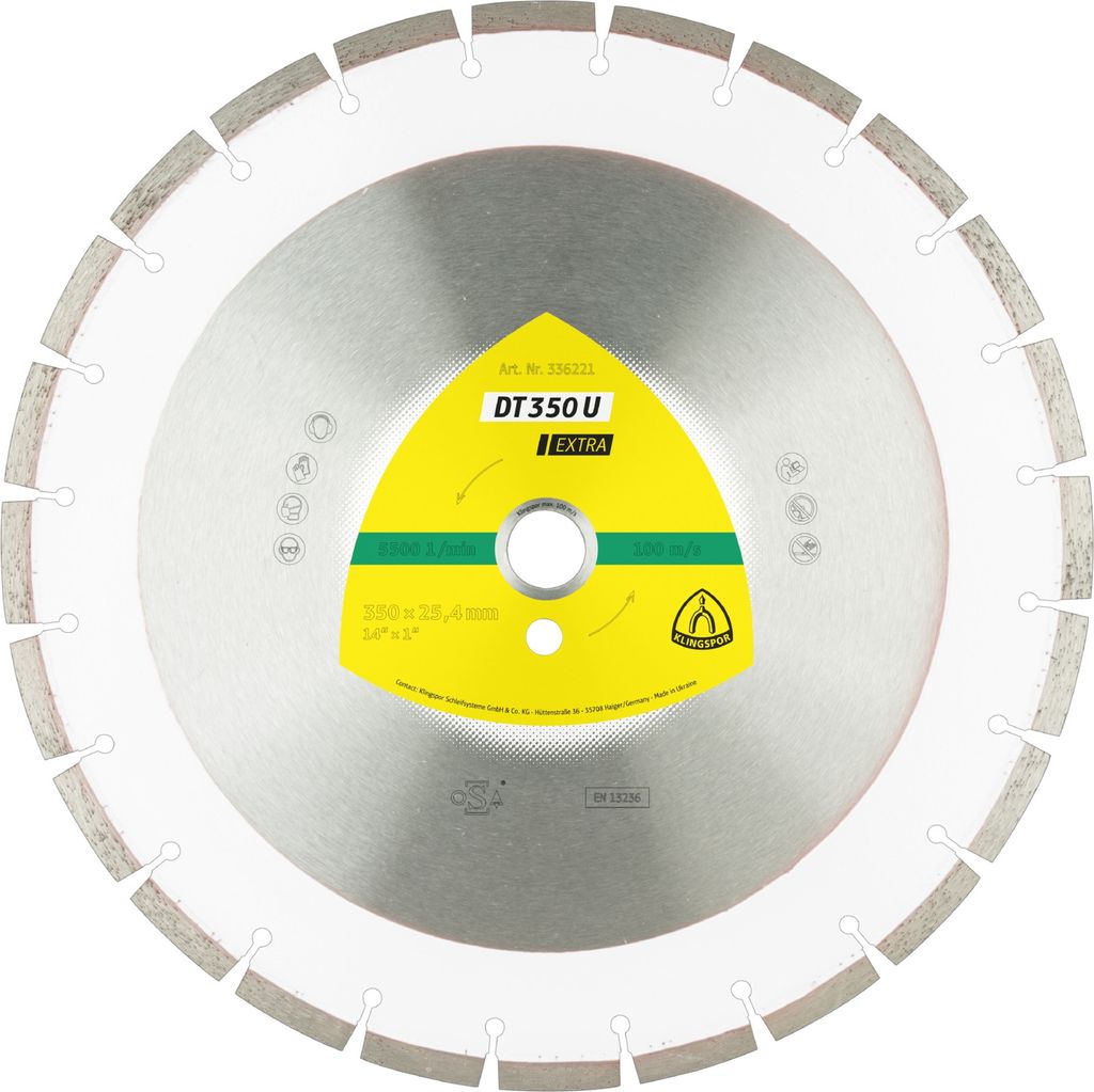 Klingspor DT 350 U Diamanttrennscheiben, 300 x 2,8 x 20 mm Produktbild 