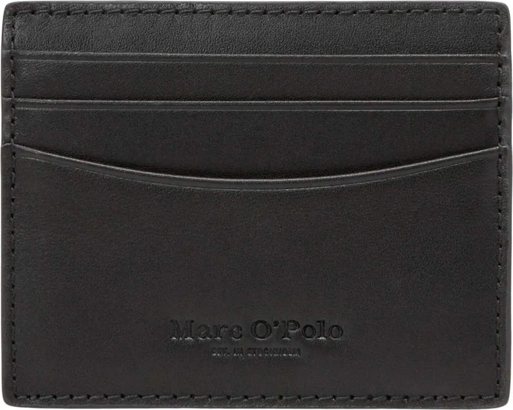 Porte-cartes en Cuir Marron Foncé Tian Marc O'Polo Accessoire Homme
