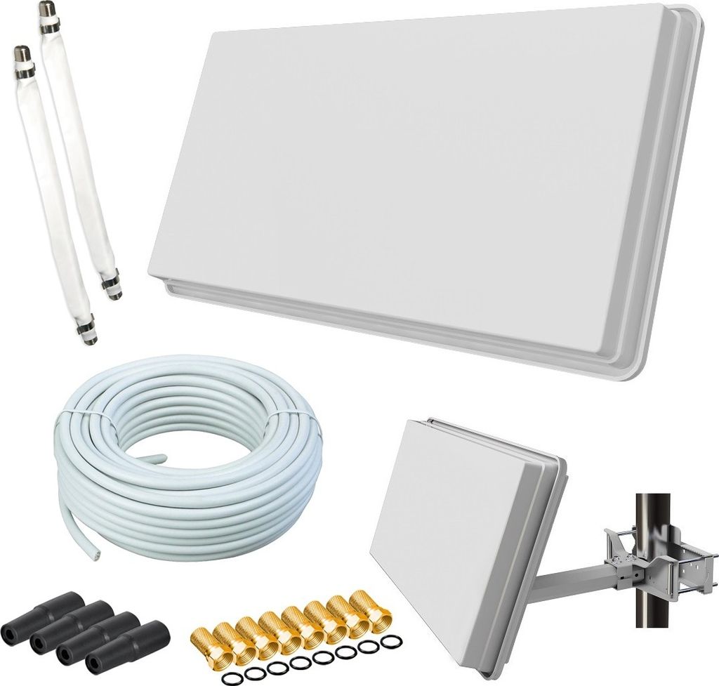 Selfsat H30D2+ Flachantenne Twin + 20m Kabel + Produktbild
