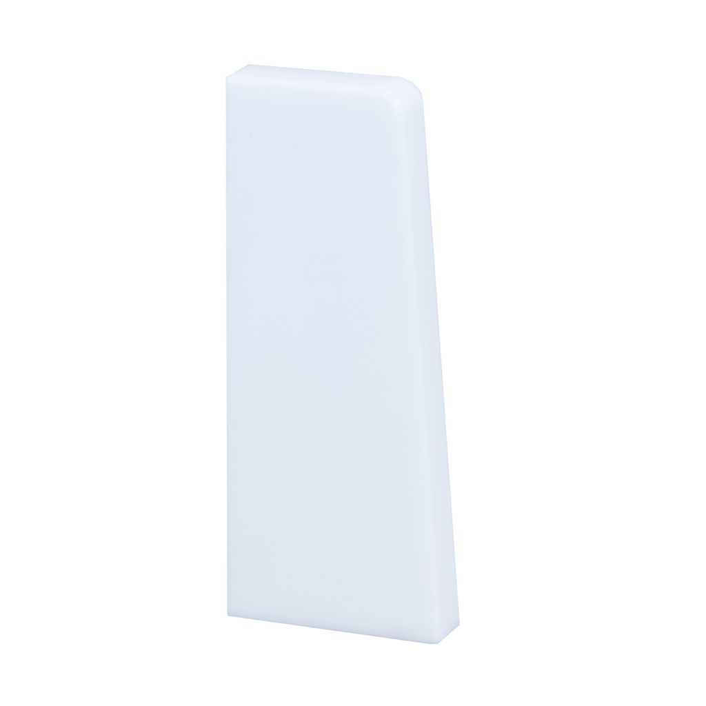 Endkappe Links Sockelleisten Zubehör 15 x 50 mm Weiß zum Clipsen Kunststoff Endstück Links by PROVISTON