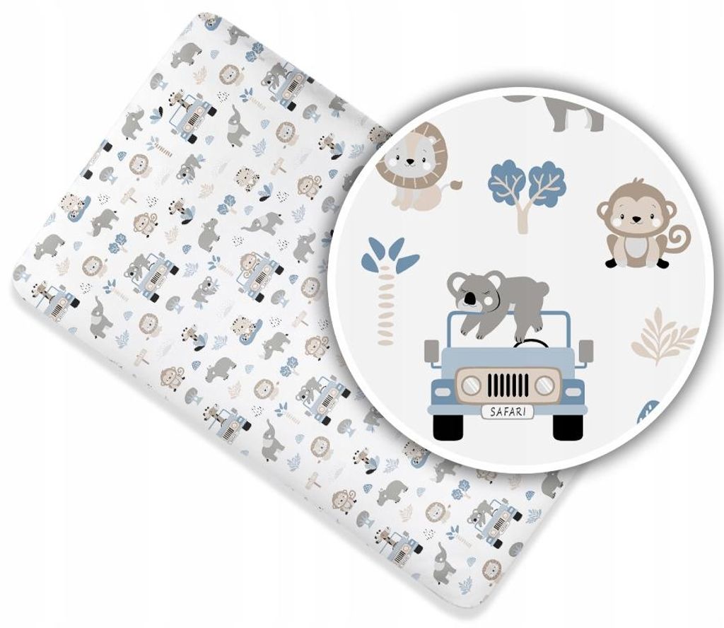 Spannbettlaken 80x160 cm für Kinderbett – 100% Baumwolle – Produktbild 