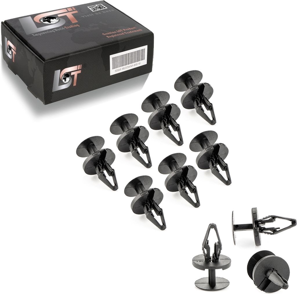 10x Wasserabweiser Windlauf Befestigung Clips FÜR OPEL Produktbild 