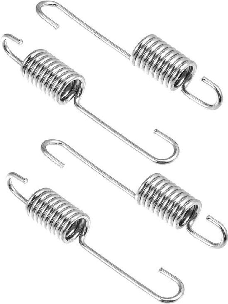 Silbernes Motorrad-Bremspedal-Set, 4-teilig, 8,5 cm