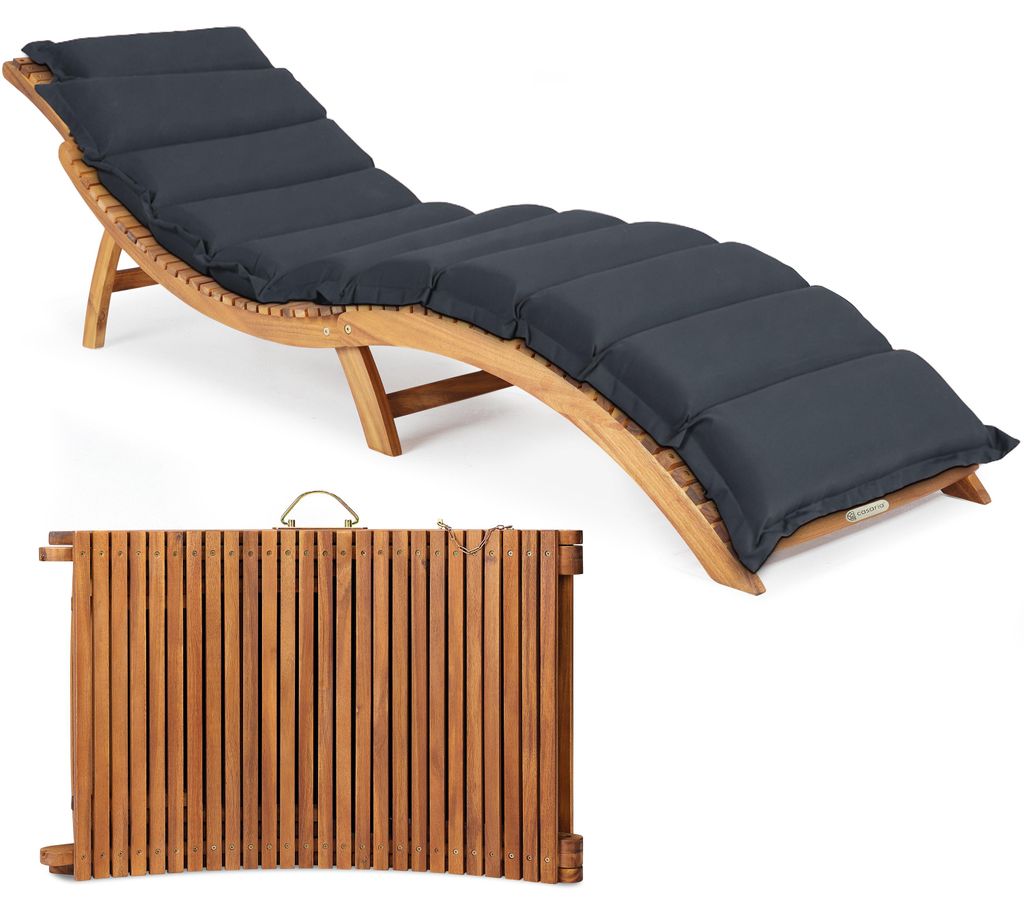 CASARIA® Sonnenliege mit Kofferfunktion, FSC®-Zertifiziert, Produktbild 