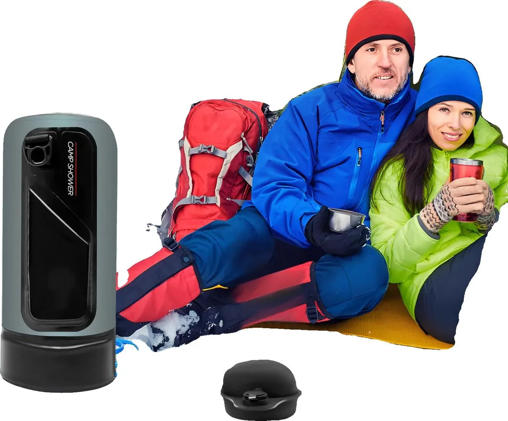 Sac de douche solaire 12L pour bivouac et kit de nettoyage extérieur