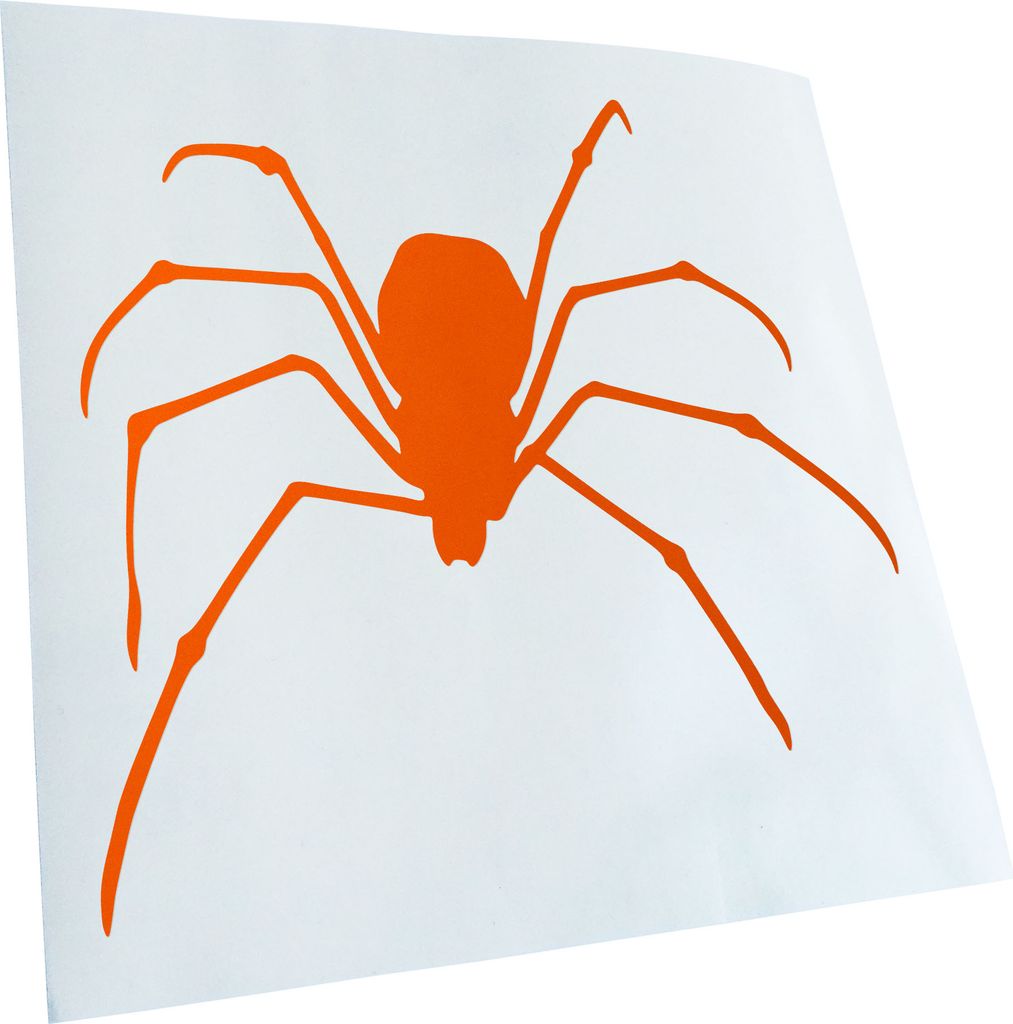 hauptsachebeklebt Kiwistar - Autoaufkleber - Spinne Spider Silhouette 2 Heckscheibe - Aufkleber für Auto Kfz Fahrrad, LKW, Truck Mofa