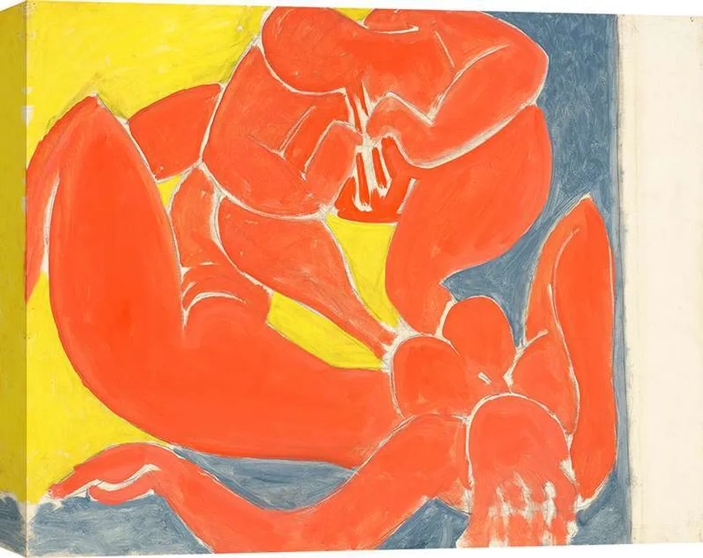 Henri Matisse Nymphe et faune rouge : Impression d'art sur toile 60x40