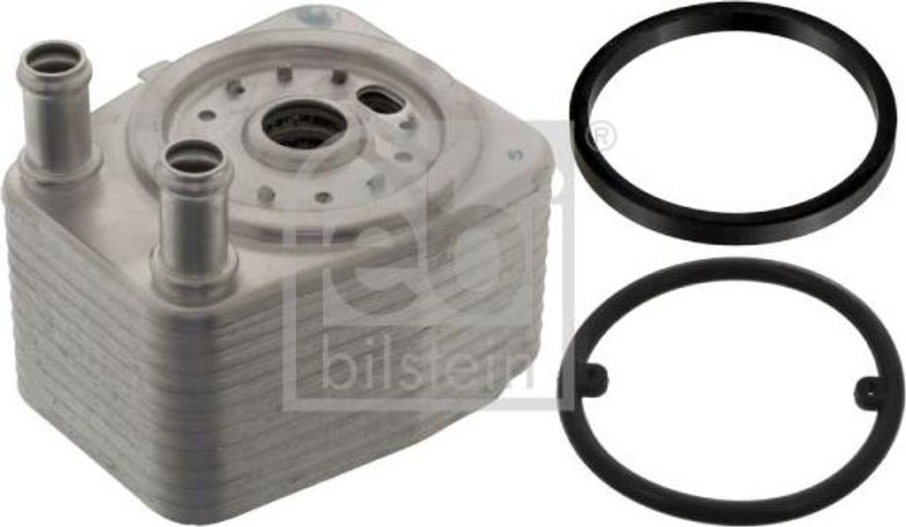 FEBI BILSTEIN 100746 Motorölkühler OE 038117021B kompatibel mit A2, A3 8L, A3 8P, A4 8K, A4 8E, A4 8H, A5 8T, A5 8F, A6 4B, A6 4F, Q5, Q7, TT, Al...