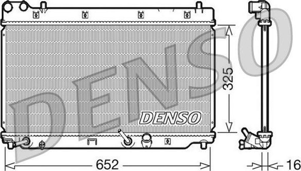 DENSO Kühler, Motorkühlung DRM40014