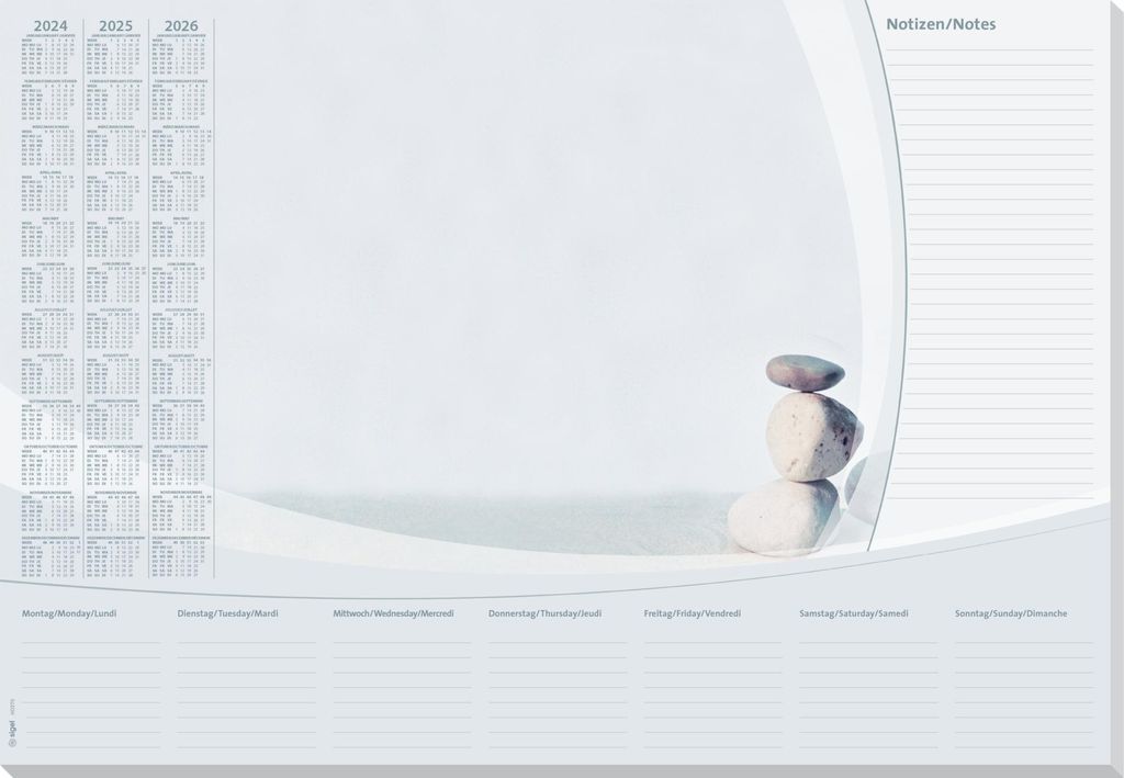 SIGEL HO370 Papier-Schreibunterlage Design, Harmony, 595x410 mm, 30 Blatt