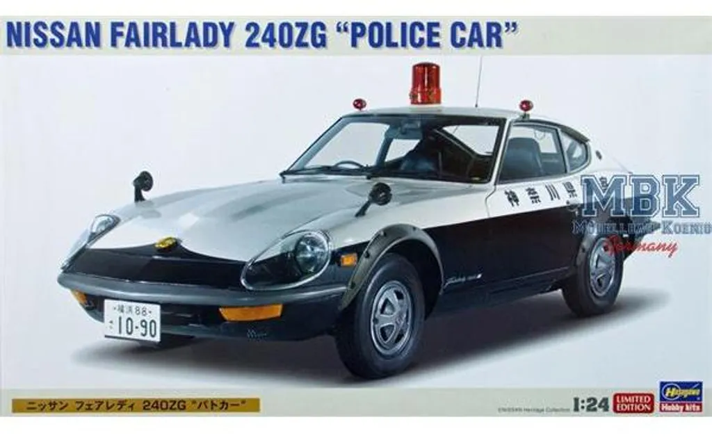 Maquette Nissan Fairlady 240 ZG Police Hasegawa 20250 au 1/24