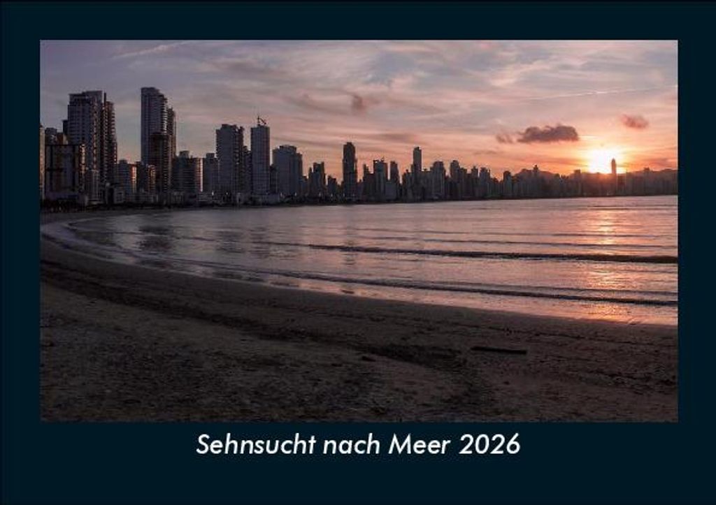 Sehnsucht nach Meer 2026 Fotokalender - Querformat DIN A5, Monatskalender mit Bild-Motiven aus Fauna und Flora, Natur, Blumen und Pflanzen