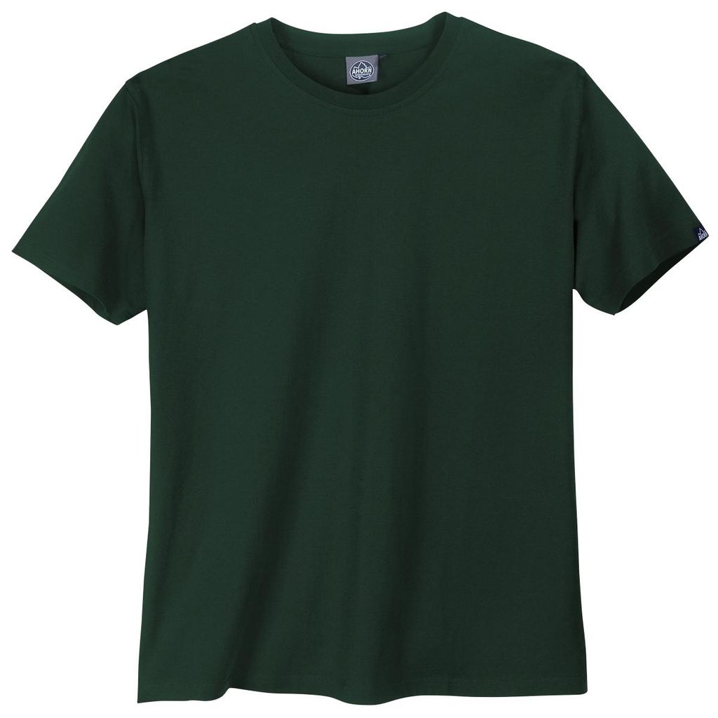 Ahorn Sportswear Basic T-Shirt dunkelgrün Übergröße Produktbild 