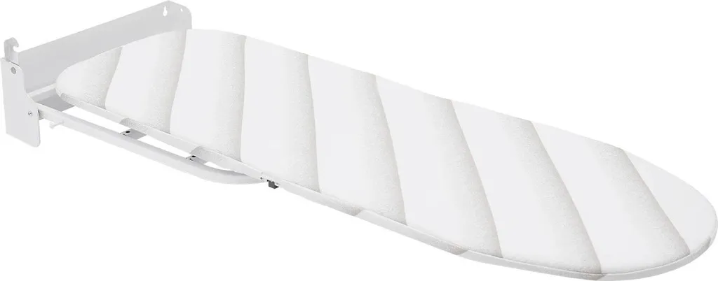 Planche à repasser escamotable murale en métal blanc pour petit espace