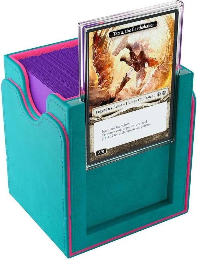 Boîte de Deck Squire PLUS 100 XL TealPink - Étui de Protection de Cartes