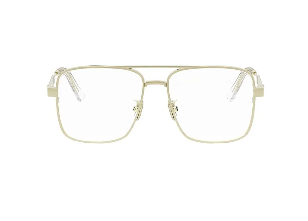 Lunettes de vue DiorCannageO A1U Monture Métallique Dorée Femme Chic