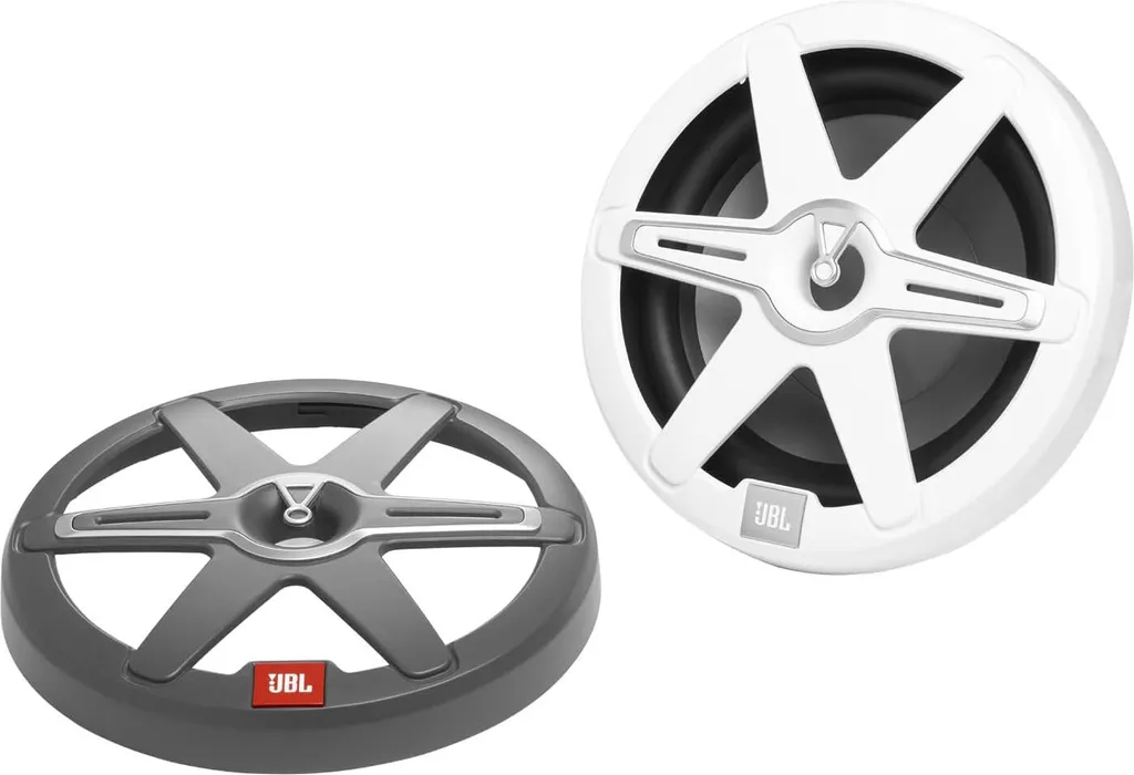 Subwoofer JBL Marine 10 : Basses Puissantes pour Bateau avec LED et Grilles