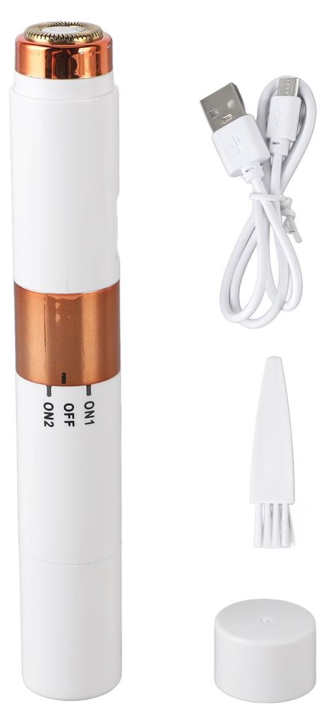 2-in-1-Haarentferner, Gesichts- und Augenbrauentrimmer, wiederaufladbarer Epilierer für Damen und Herren