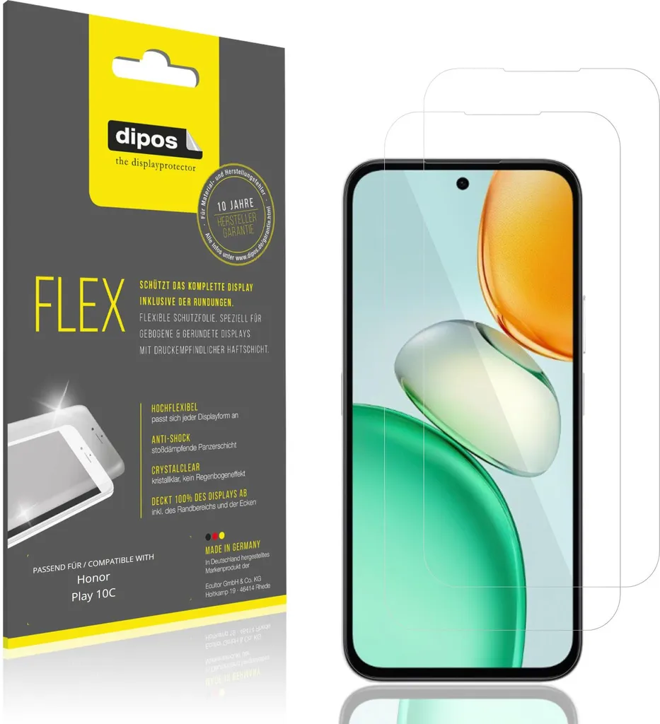 dipos I 2X Pellicola Protettiva Compatibile con Honor Tablet
