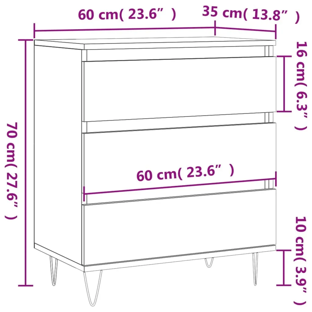 SYFAX™ Credenza Rovere Marrone 70cm - Il Mobile Instagrammabile per Casa - 11
