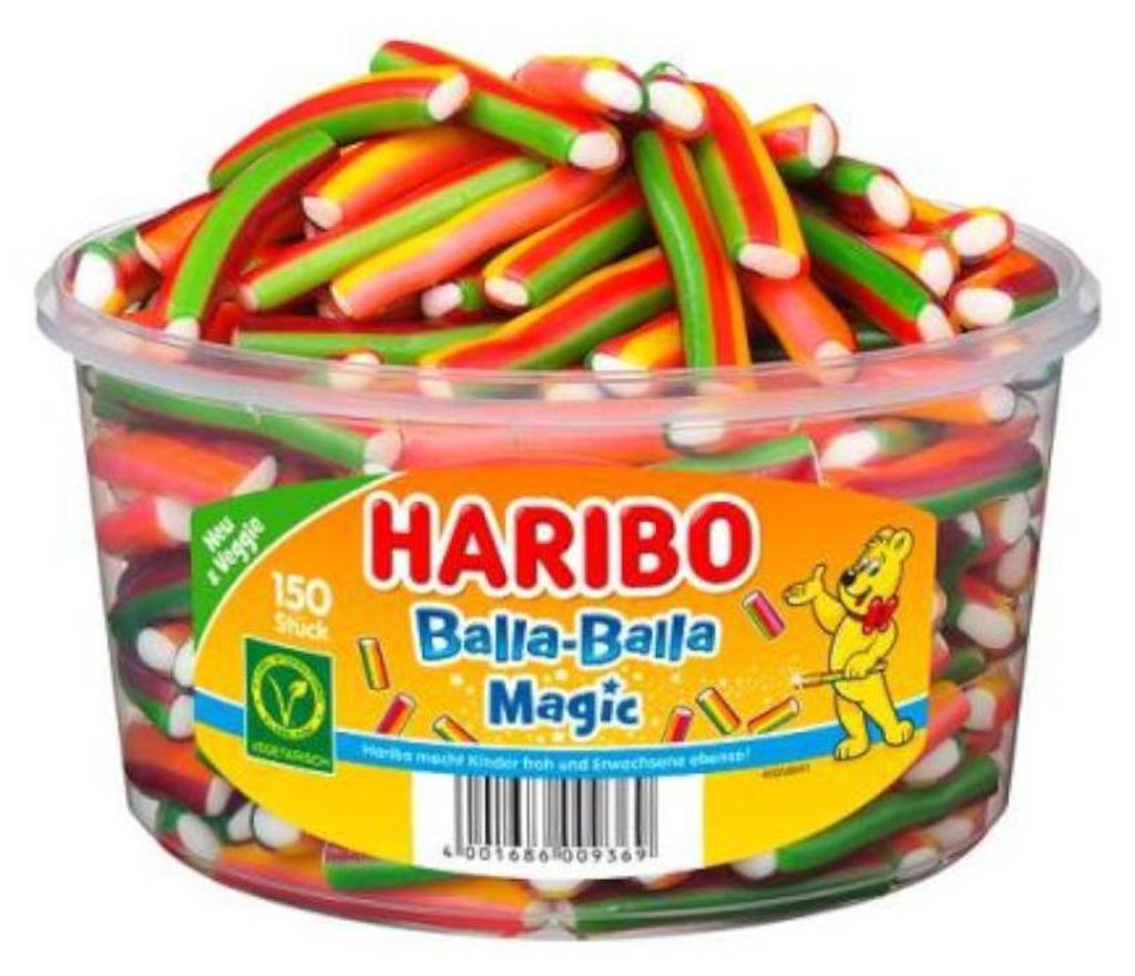 Haribo 4001686009369, Želatinové fazolky, 1,2 kg, Mango, Obrázek produktu 