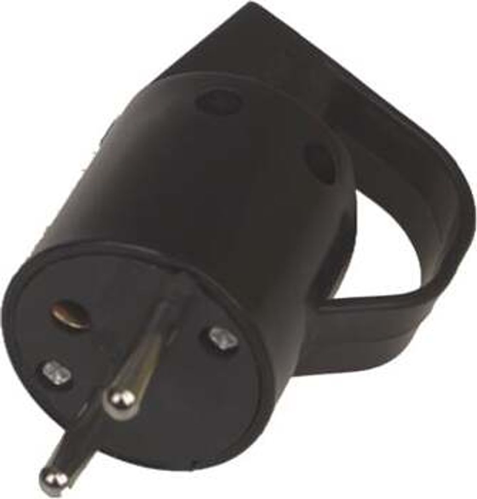 Universeel - Stecker Schwarz -