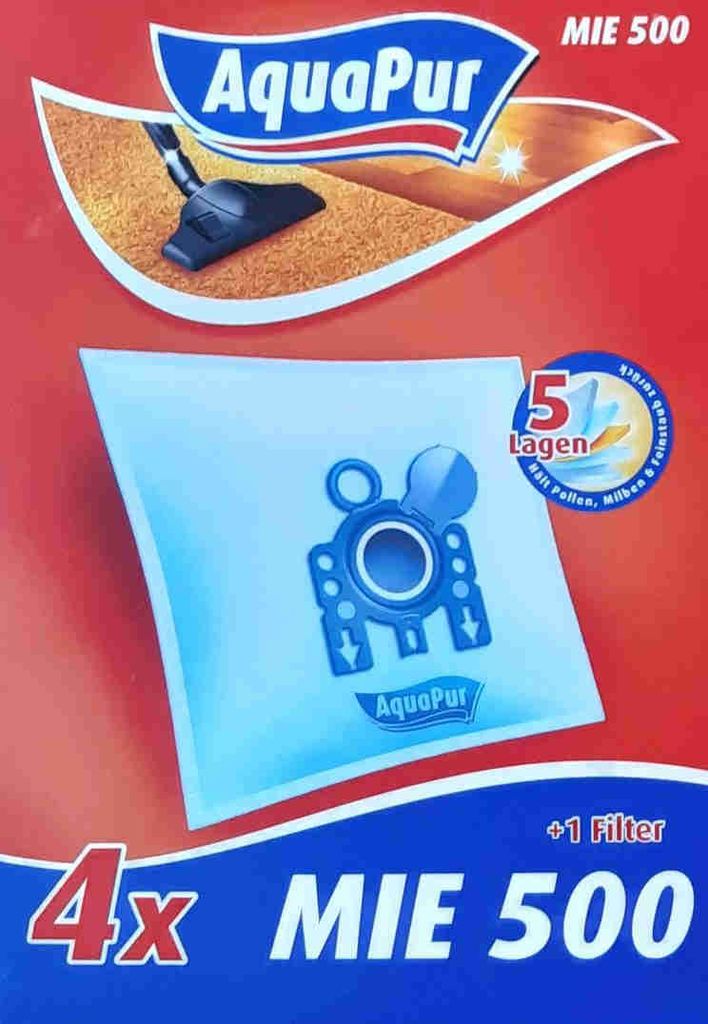 The image shows the packaging of vacuum cleaner bags.